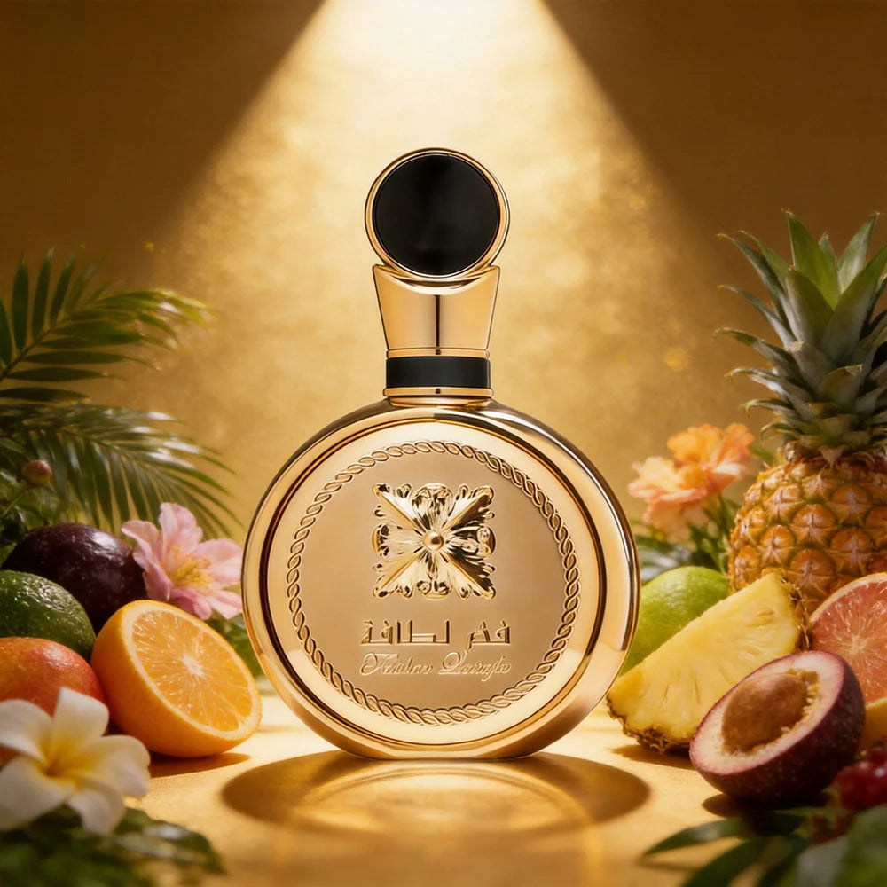 Perfume Árabe Fakhar Gold Extrait Lattafa - 100ml - O Brilho do Luxo